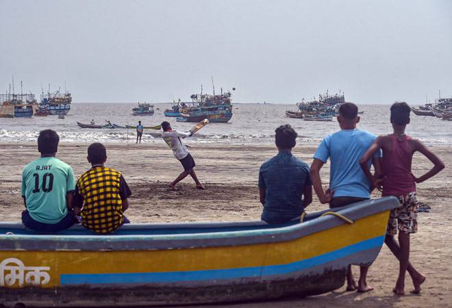 Cyclone Nisarga is now heading towards India and is expected to hit the shores of Maharashtra on Wednesday. Photo PTI Cyclone Nisarga is now heading towards India and is expected to hit the shores of Maharashtra on Wednesday. Photo PTI