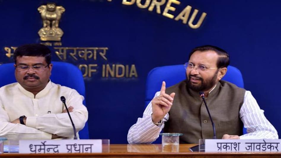 Union minister Prakash Javadekar Union minister Prakash Javadekar