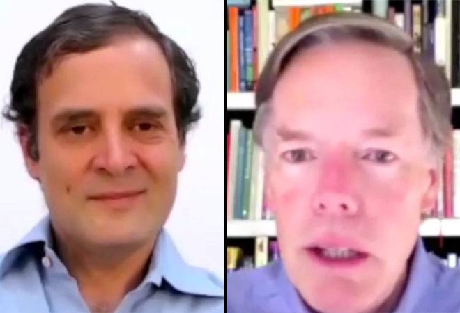 Rahul Gandhi (L) and Nicholas Burns (R) Rahul Gandhi (L) and Nicholas Burns (R)