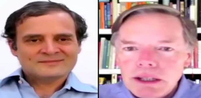 Rahul Gandhi (L) and Nicholas Burns (R) Rahul Gandhi (L) and Nicholas Burns (R)
