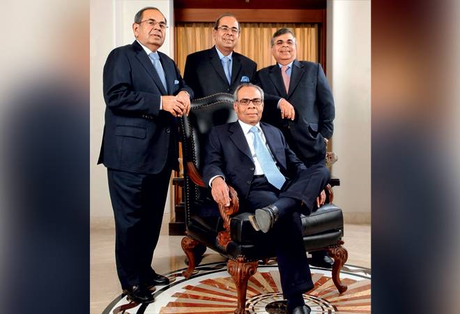 From Left (Standing): Gopichand Hinduja, Prakash Hinduja, Ashok Hinduja with Srichand Hinduja (seated) -- Photograph by Umesh Goswami From Left (Standing): Gopichand Hinduja, Prakash Hinduja, Ashok Hinduja with Srichand Hinduja (seated) -- Photograph by Umesh Goswami