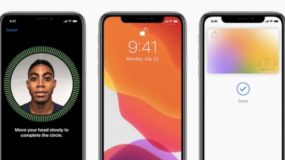 Face ID setup process on iPhone X or higher models. Face ID setup process on iPhone X or higher models.