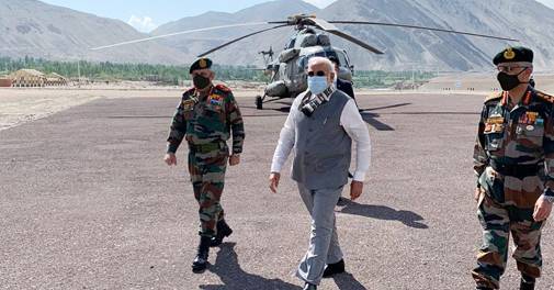 PM Modi makes surprise visit to Ladakh amid rising India-China border tension