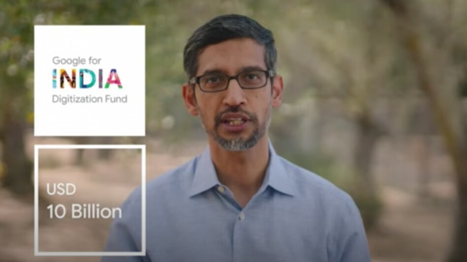 Google CEO Sundar Pichai announces India Digitization Fund, will invest Rs 75,000 crore Google CEO Sundar Pichai announces India Digitization Fund, will invest Rs 75,000 crore