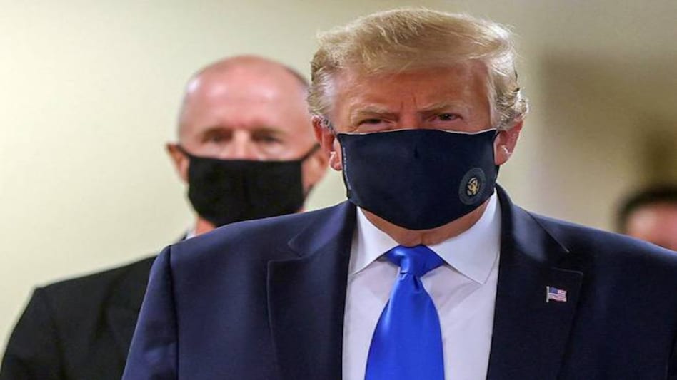 'Whether you like the mask or not, they have an impact,' US President Trump said. 'Whether you like the mask or not, they have an impact,' US President Trump said.
