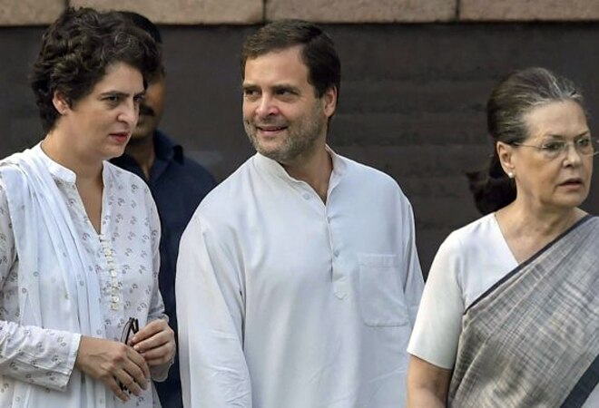 (File photo) Priyanka Gandhi (L), Rahul Gandhi (C) and Sonia Gandhi (R) | PTI (File photo) Priyanka Gandhi (L), Rahul Gandhi (C) and Sonia Gandhi (R) | PTI