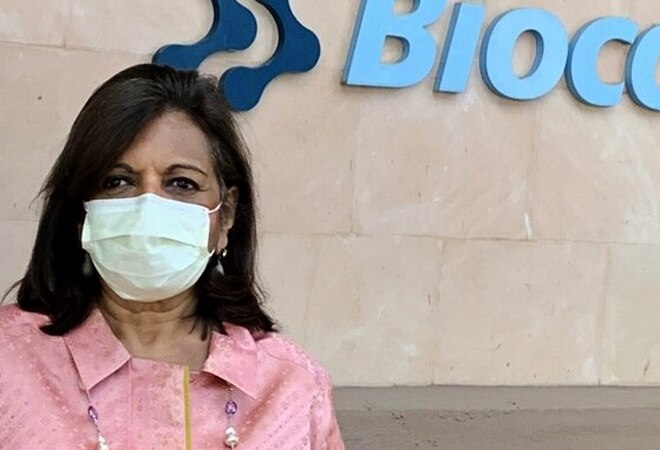 Biocon chief Kiran Mazumdar-Shaw said on Monday that she has tested positive for COVID-19. Biocon chief Kiran Mazumdar-Shaw said on Monday that she has tested positive for COVID-19.