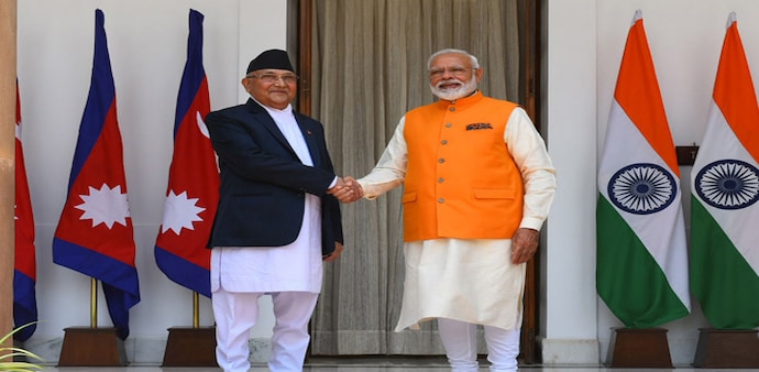 File photo of Nepal Prime Minister KP Oli (L) and PM Narendra Modi (R). File photo of Nepal Prime Minister KP Oli (L) and PM Narendra Modi (R).