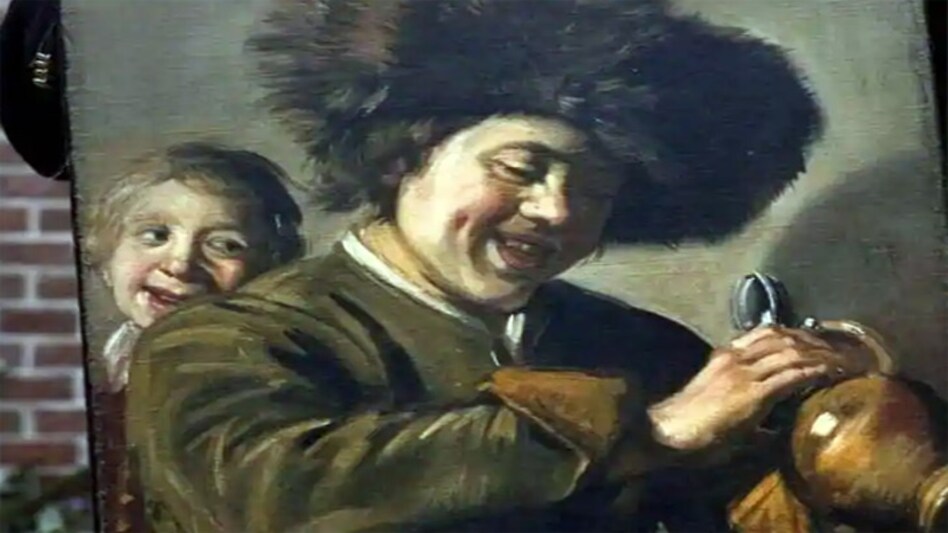 Dutch Golden-Age master Frans Hals painting 'Two Laughing Boys' Dutch Golden-Age master Frans Hals painting 'Two Laughing Boys'