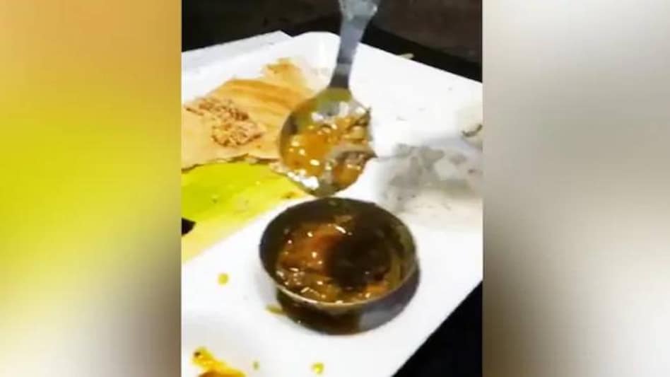 Man finds lizard in sambar at Delhi restaurant; police probe underway Man finds lizard in sambar at Delhi restaurant; police probe underway