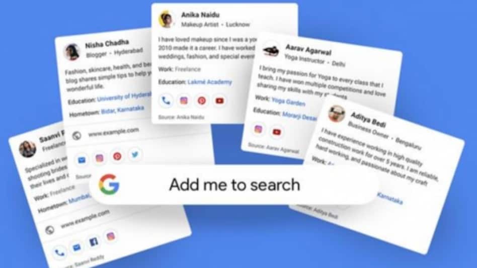 Google launches People cards on Search: Here's how you can create your own virtual visiting card Google launches People cards on Search: Here's how you can create your own virtual visiting card