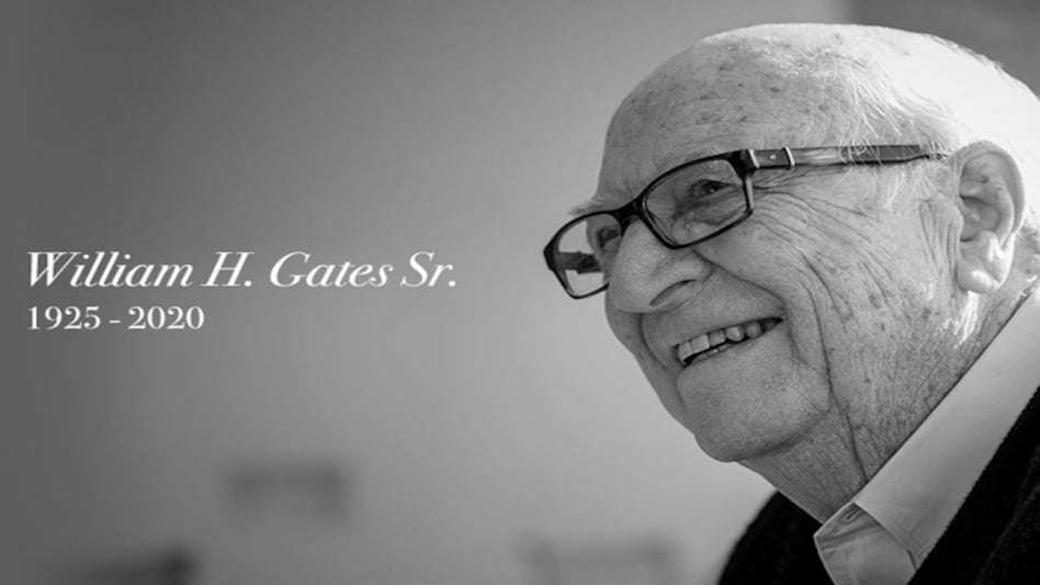 William H Gates Sr died at the age of 94 William H Gates Sr died at the age of 94