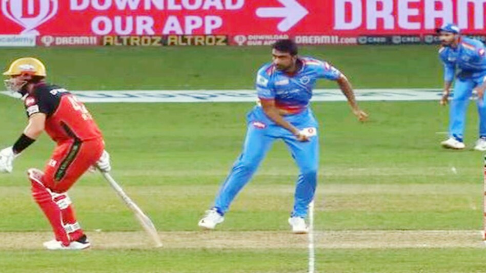Delhi Capitals (DC) cricketer Ravichandran Ashwin restrained from 'mankading' RCB opening batsman Aaron Finch on Monday Delhi Capitals (DC) cricketer Ravichandran Ashwin restrained from 'mankading' RCB opening batsman Aaron Finch on Monday