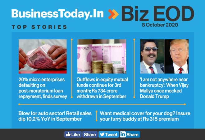 Biz EOD: Blow for auto sector; when Vijay Mallya mocked Donald Trump; medical cover for your dog