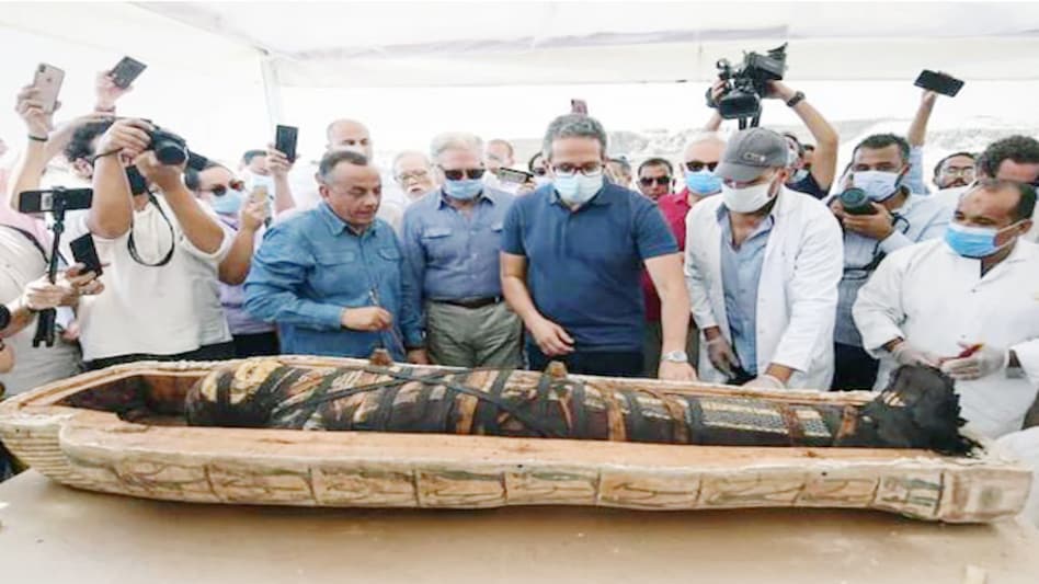 This, however, is not the first reveal since the Ministry of Tourism and Antiques has found layers of coffins that will be announced on a later date This, however, is not the first reveal since the Ministry of Tourism and Antiques has found layers of coffins that will be announced on a later date