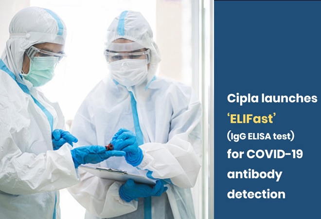 Cipla launches antibody detection kits ''ELIFast' for COVID-19 in India Image: Twitter Cipla launches antibody detection kits ''ELIFast' for COVID-19 in India Image: Twitter
