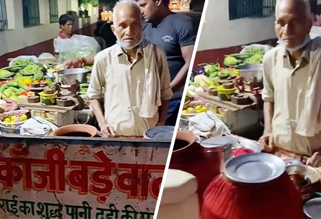 Another 'Baba ka Dhaba' from Agra: 90-year old Kanji-bada seller struggles to make ends meet