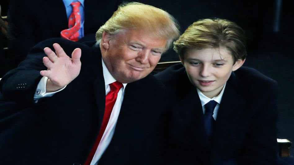 Barron Trump with Donald Trump (Image: Reuters) Barron Trump with Donald Trump (Image: Reuters)