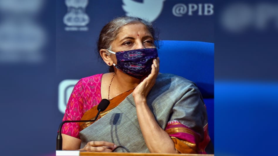 Union Finance Minister Nirmala Sitharaman during a press conference, in New Delhi Union Finance Minister Nirmala Sitharaman during a press conference, in New Delhi