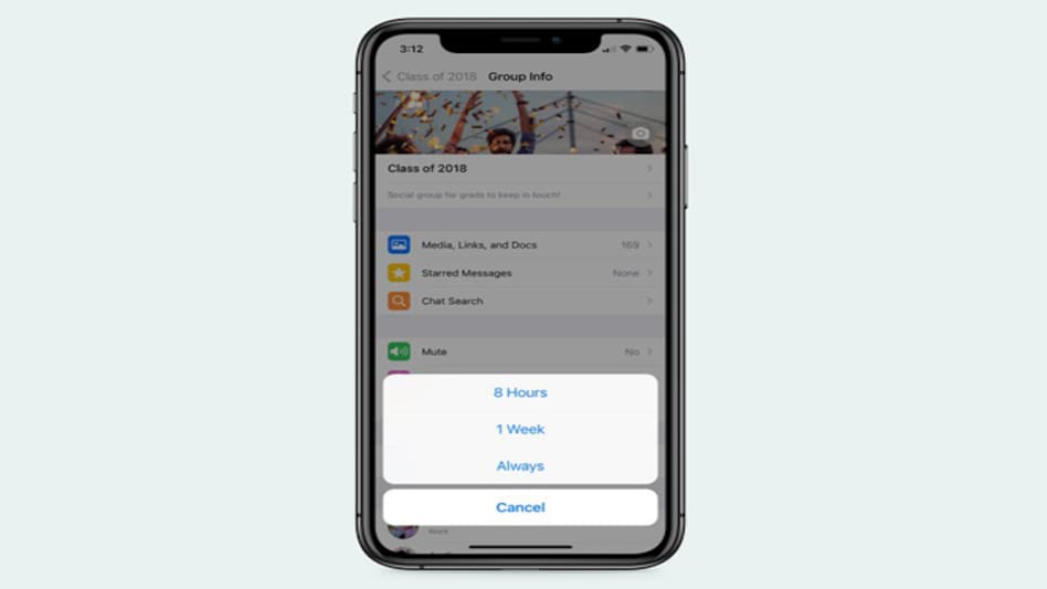 WhatsApp has unfurled a new feature that allows users to mute groups or a personal chat forever WhatsApp has unfurled a new feature that allows users to mute groups or a personal chat forever