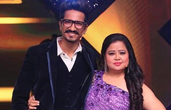 Bharti Singh and her husband Haarsh Limbachiya Bharti Singh and her husband Haarsh Limbachiya