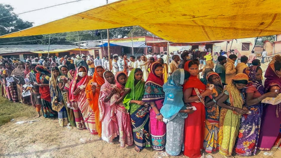 Bihar election 2020: 53.51% voter turnout in Phase 2 Assembly polls Bihar election 2020: 53.51% voter turnout in Phase 2 Assembly polls