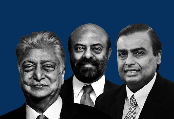 Azim Premji, Shiv Nadar, Mukesh Ambani lead EdelGive Hurun India Philanthropy list 2020 (From left to right) Azim Premji, Shiv Nadar, Mukesh Ambani lead EdelGive Hurun India Philanthropy list 2020 (From left to right)