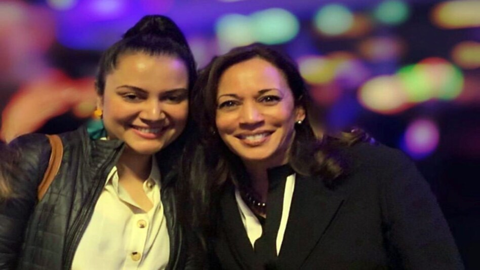 Preeta Sinha with Vice President-elect Kamala Harris Preeta Sinha with Vice President-elect Kamala Harris