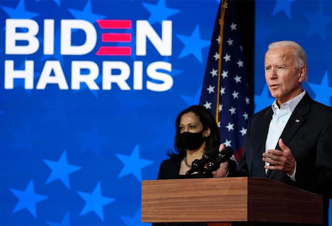 File photo of Joe Biden and his vice-presidential nominee Kamala Harris (Photo Credits: AP)