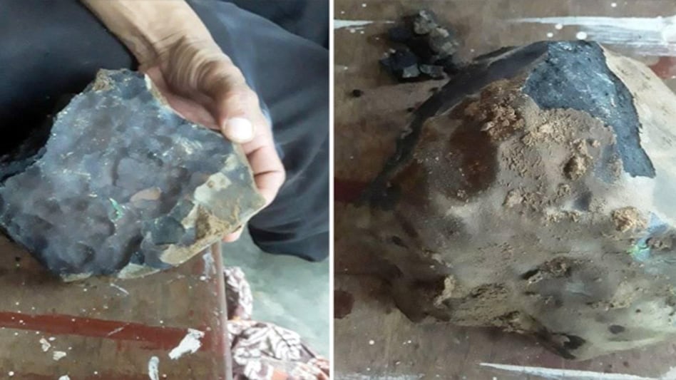 Josua was working outside his house when a 2.1 kg meteorite crashed through the roof of his house Josua was working outside his house when a 2.1 kg meteorite crashed through the roof of his house