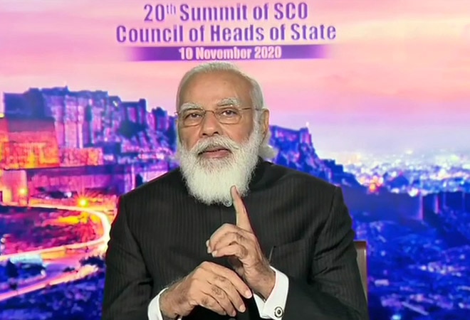 PM Narendra Modi addressed the annual summit of the Shanghai Cooperation Organisation via video-conferencing PM Narendra Modi addressed the annual summit of the Shanghai Cooperation Organisation via video-conferencing