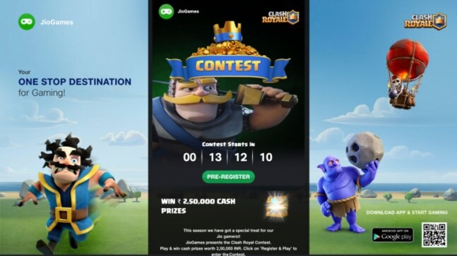 JioGames Clash Royale Tournament to start from November 28 with prizes worth Rs 2.5 Lakh, weekly giveaways