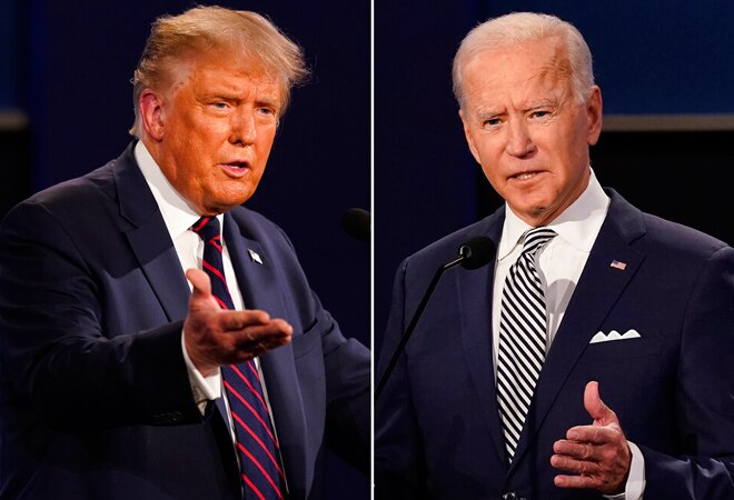 US President Donald Trump and Democrat presidential nominee Joe Biden US President Donald Trump and Democrat presidential nominee Joe Biden