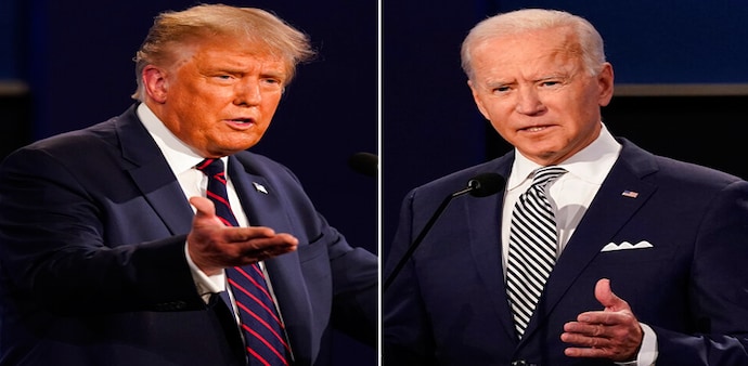 US President Donald Trump and Democrat presidential nominee Joe Biden US President Donald Trump and Democrat presidential nominee Joe Biden