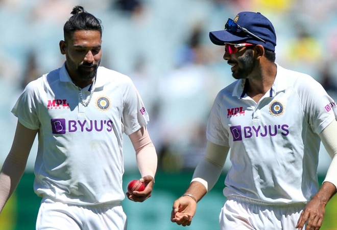 Mohammed Siraj and Jasprit Bumrah at the Boxing Day Test in MCG (Image: AP) Mohammed Siraj and Jasprit Bumrah at the Boxing Day Test in MCG (Image: AP)