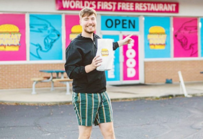 The fast-food chain of hamburger joints called 'Mr Beast Burgers' - is world's first free food restaurant, American YouTuber Jimmy Donaldson, popularly known as "Mr Beast" claims. (Photo: Instagram-mrbeast) The fast-food chain of hamburger joints called 'Mr Beast Burgers' - is world's first free food restaurant, American YouTuber Jimmy Donaldson, popularly known as "Mr Beast" claims. (Photo: Instagram-mrbeast)