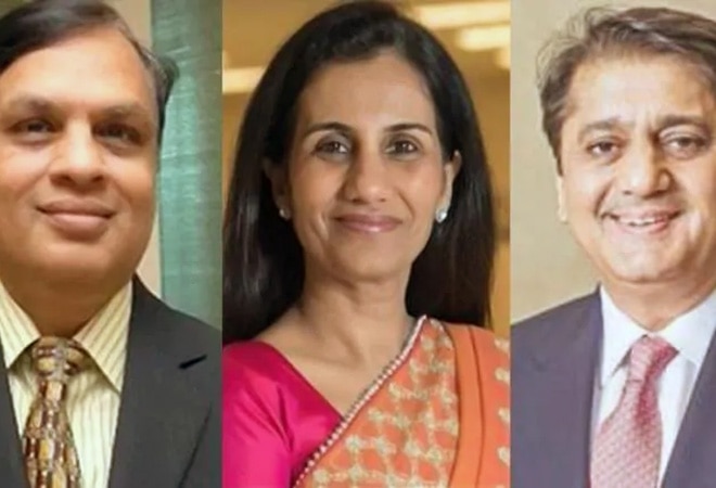 (L-R) Videocon Group CEO Venugopal Dhoot, former ICICI Bank MD and CEO Chanda Kochhar and NuPower Renewables founder-CEO Deepak Kochhar (L-R) Videocon Group CEO Venugopal Dhoot, former ICICI Bank MD and CEO Chanda Kochhar and NuPower Renewables founder-CEO Deepak Kochhar