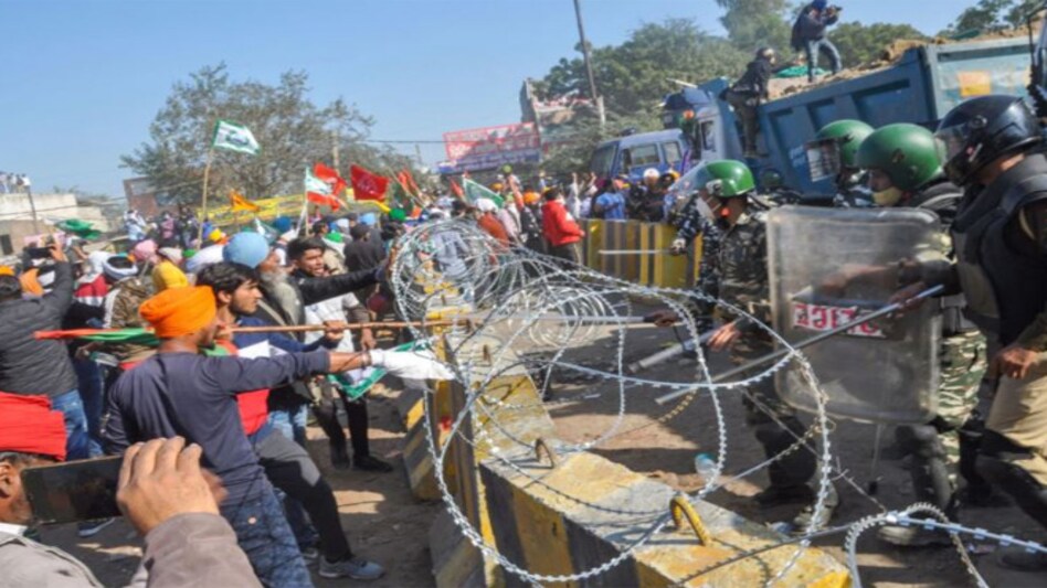 Necessary minimum force was used to prevent them from entering the national capital, as a large public gathering is prohibited due to the COVID-19 pandemic Necessary minimum force was used to prevent them from entering the national capital, as a large public gathering is prohibited due to the COVID-19 pandemic