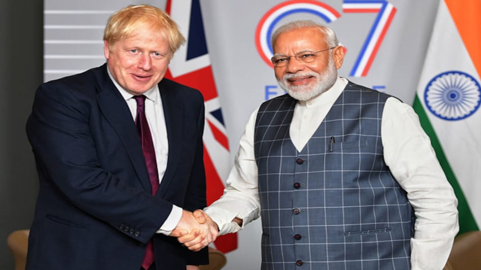 Prime Minister Narendra Modi shakes hands with UK PM Boris Johnson /Image source: PIB Prime Minister Narendra Modi shakes hands with UK PM Boris Johnson /Image source: PIB