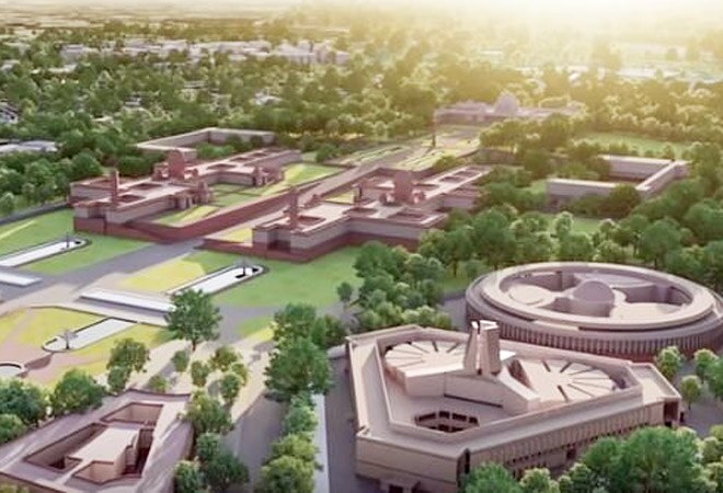 The new Parliament building will be triangular in shape spread over 64,500 metres, and will be able to house 1,244 MPs The new Parliament building will be triangular in shape spread over 64,500 metres, and will be able to house 1,244 MPs