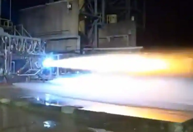 Jeff Bezos shared footage of the rocket engine BE-7 Jeff Bezos shared footage of the rocket engine BE-7