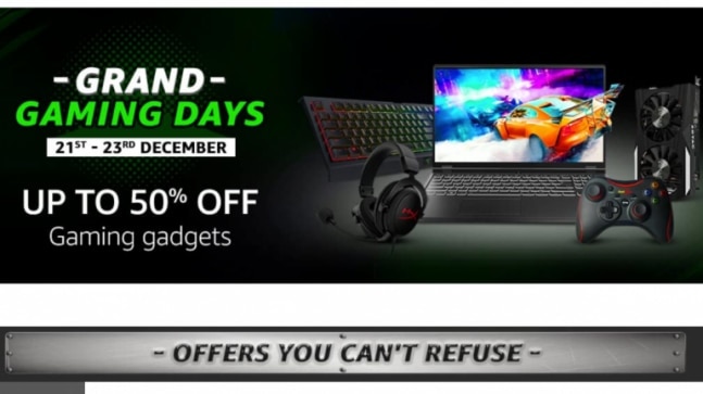 Amazon Grand Gaming Days sale goes live, brings up to 50 per cent discount on laptops, consoles and more