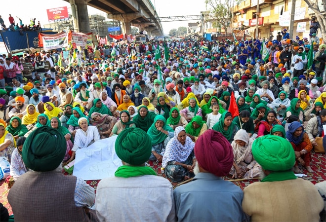 Farmers protest at Tikri border against Centres farm reform laws Farmers protest at Tikri border against Centres farm reform laws