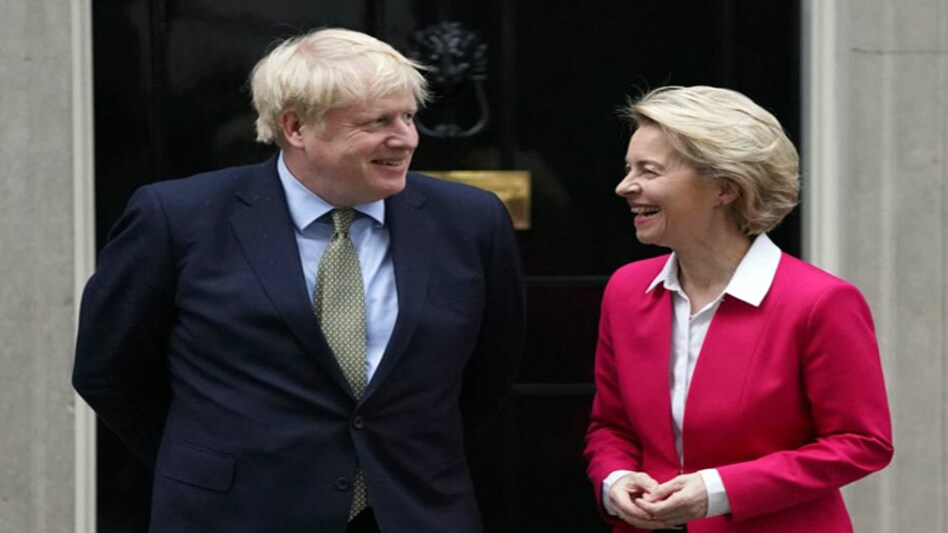 UK PM Boris Johnson (left) with European Commission President Ursula von der Leyen UK PM Boris Johnson (left) with European Commission President Ursula von der Leyen