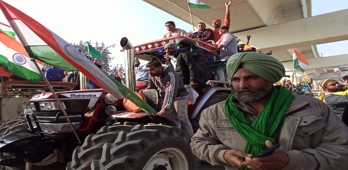 Farmers protests: In this rally, they covered around 100 kilometres of the national capital Farmers protests: In this rally, they covered around 100 kilometres of the national capital