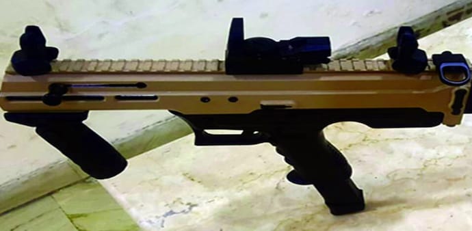 The machine pistol has been titled 'Asmi' which means 'pride', 'hard work' and 'self-respect' The machine pistol has been titled 'Asmi' which means 'pride', 'hard work' and 'self-respect'