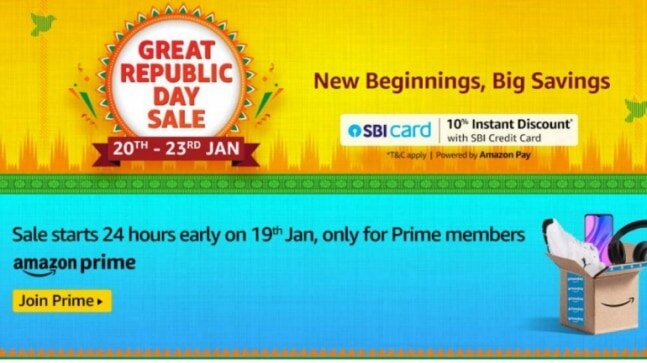 Amazon Great Republic Day Sale announced from January 20: Deals, bank offers, and more