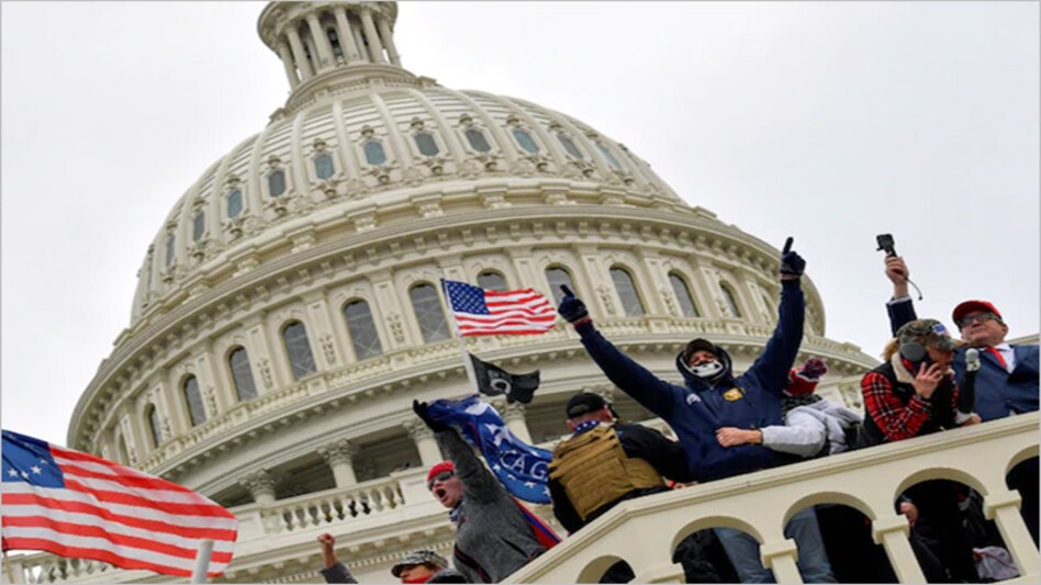 Supporters of Donald Trump occupy teh US Capitol Building in Washington. (Reuters) Supporters of Donald Trump occupy teh US Capitol Building in Washington. (Reuters)