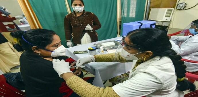 Health-workers take part in a dry run as part of preparedness for the administration of COVID-19 vaccine. Health-workers take part in a dry run as part of preparedness for the administration of COVID-19 vaccine.
