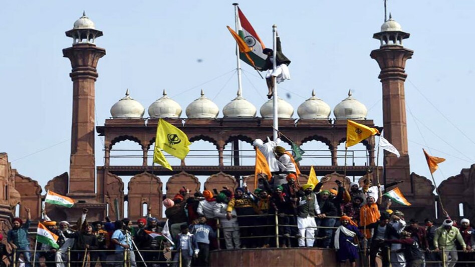 Protesting Farmers at Red Fort Protesting Farmers at Red Fort